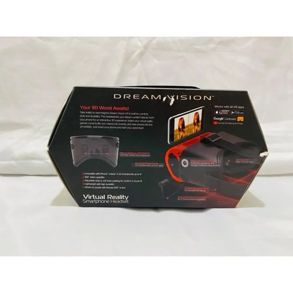 Tzumi Dream Vision Virtual Reality Smartphone Headset for IOS and Android